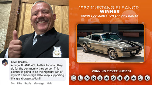 Prize won by Kevin Bouillon